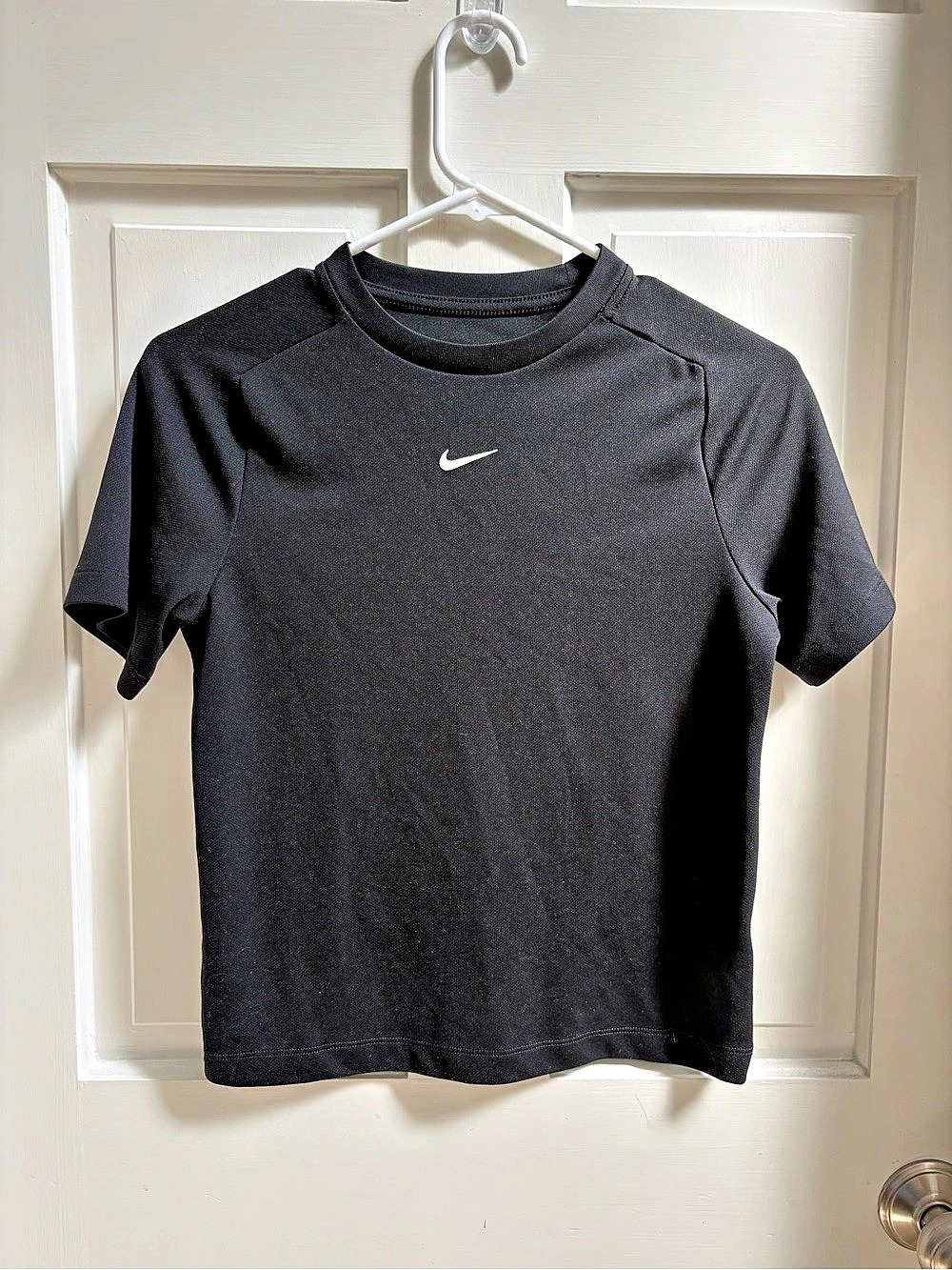 Nike Dri-FIT Short Sleeve Training Top Boy’s Tee Black Medium